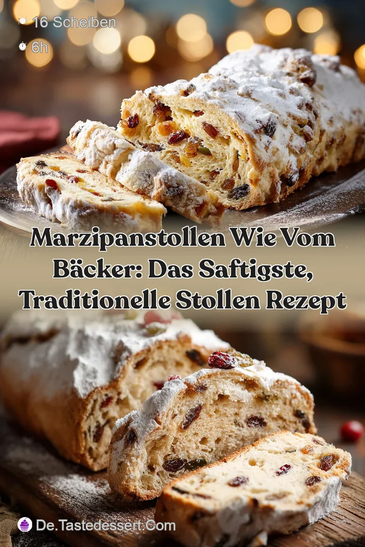 Marzipanstollen wie vom B&auml;cker: Das saftigste traditionelle Stollen Rezept