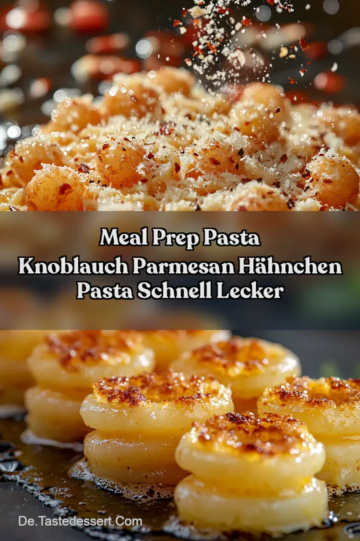 Meal Prep Pasta Knoblauch Parmesan H&auml;hnchen Pasta Schnell Lecker