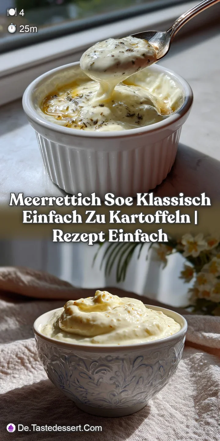 Meerrettich Soe Klassisch Einfach Zu Kartoffeln | Rezept Einfach