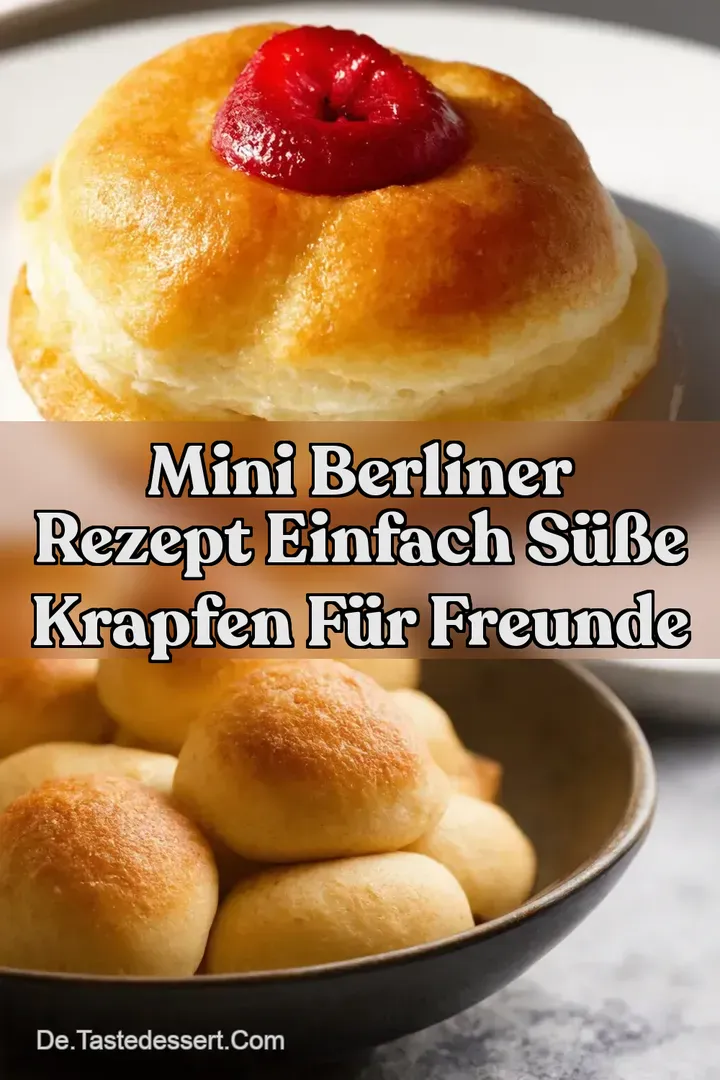 Mini Berliner Rezept Einfach S&uuml;&szlig;e Krapfen f&uuml;r Freunde