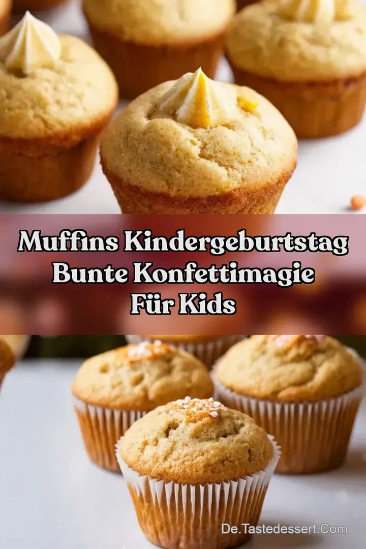 Muffins Kindergeburtstag Bunte KonfettiMagie Für Kids