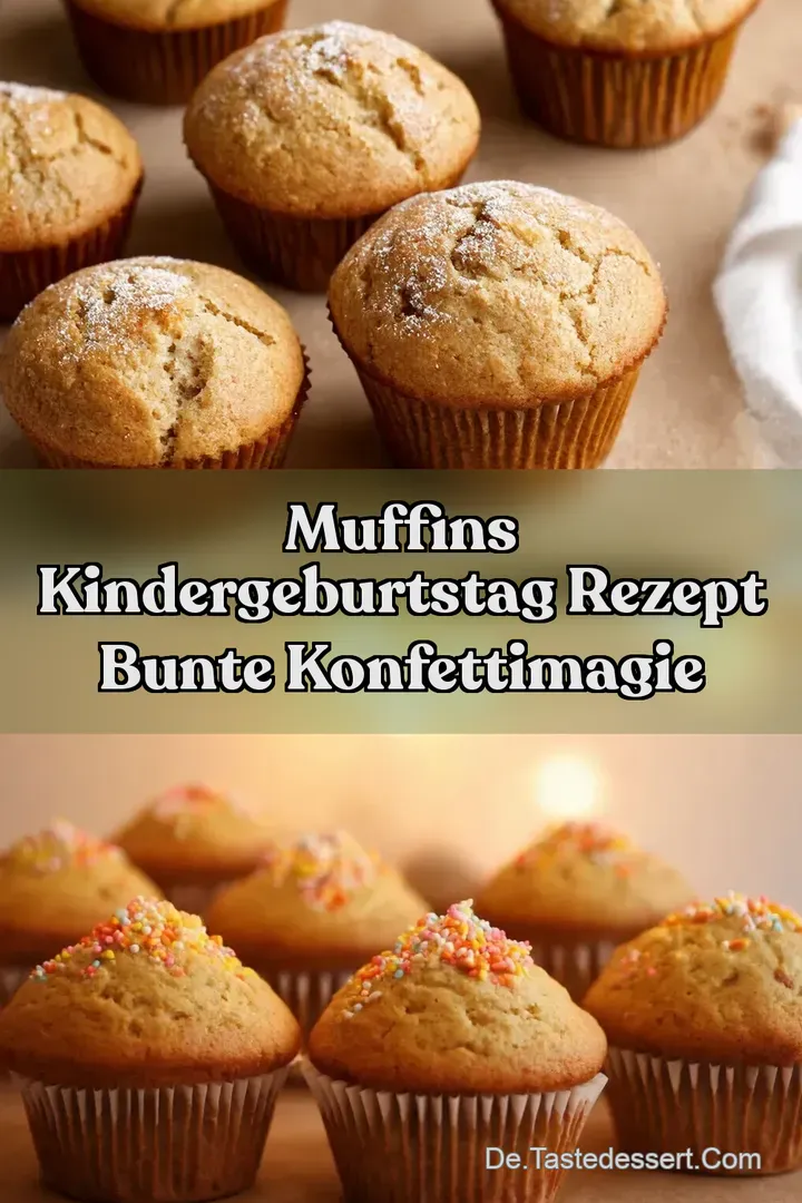 Muffins Kindergeburtstag Rezept Bunte KonfettiMagie