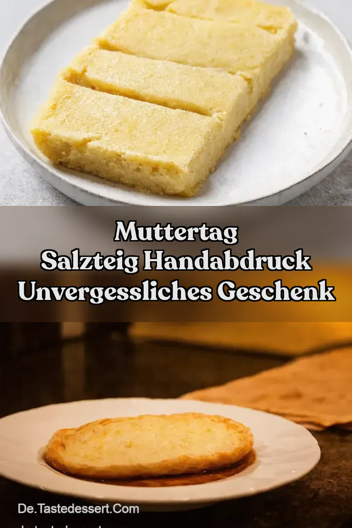 Muttertag Salzteig Handabdruck Unvergessliches Geschenk