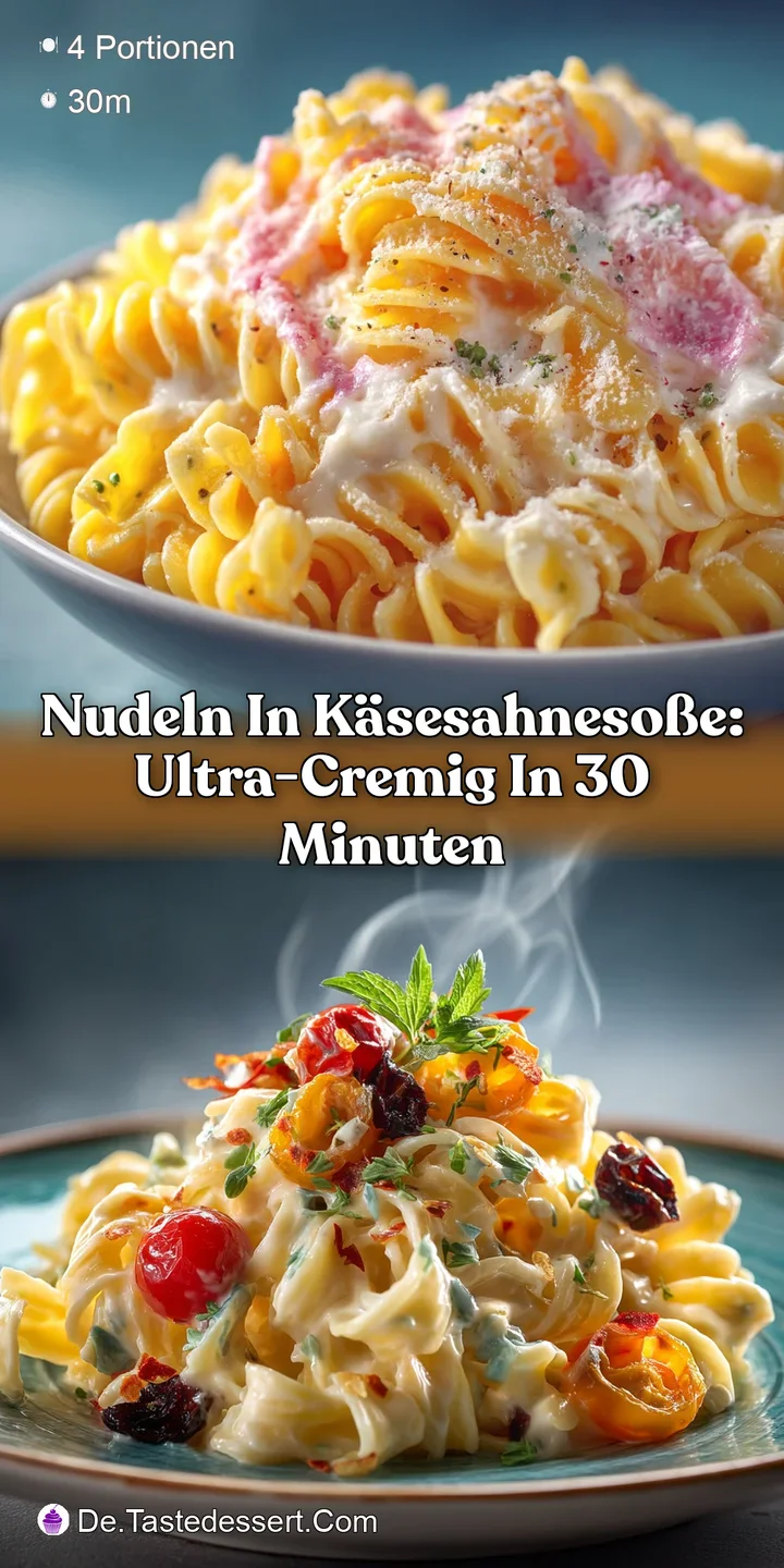 Nudeln in K&auml;seSahneSo&szlig;e: Ultra-Cremig in 30 Minuten