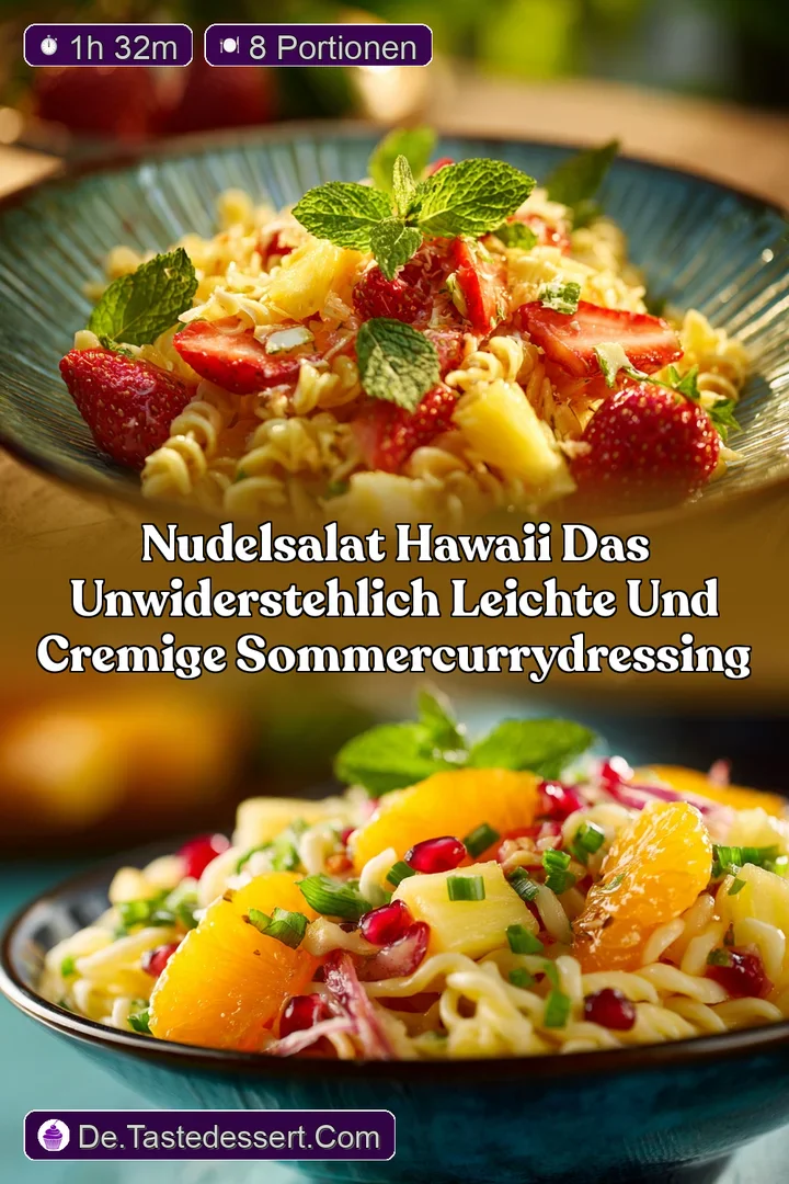Nudelsalat Hawaii Das unwiderstehlich leichte und cremige SommerCurryDressing