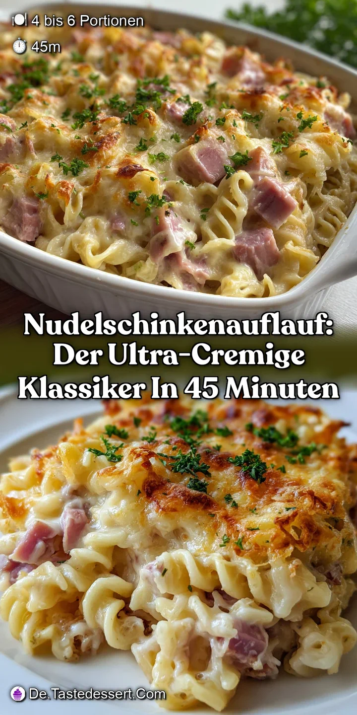 NudelSchinkenAuflauf: Der ultra-cremige Klassiker in 45 Minuten