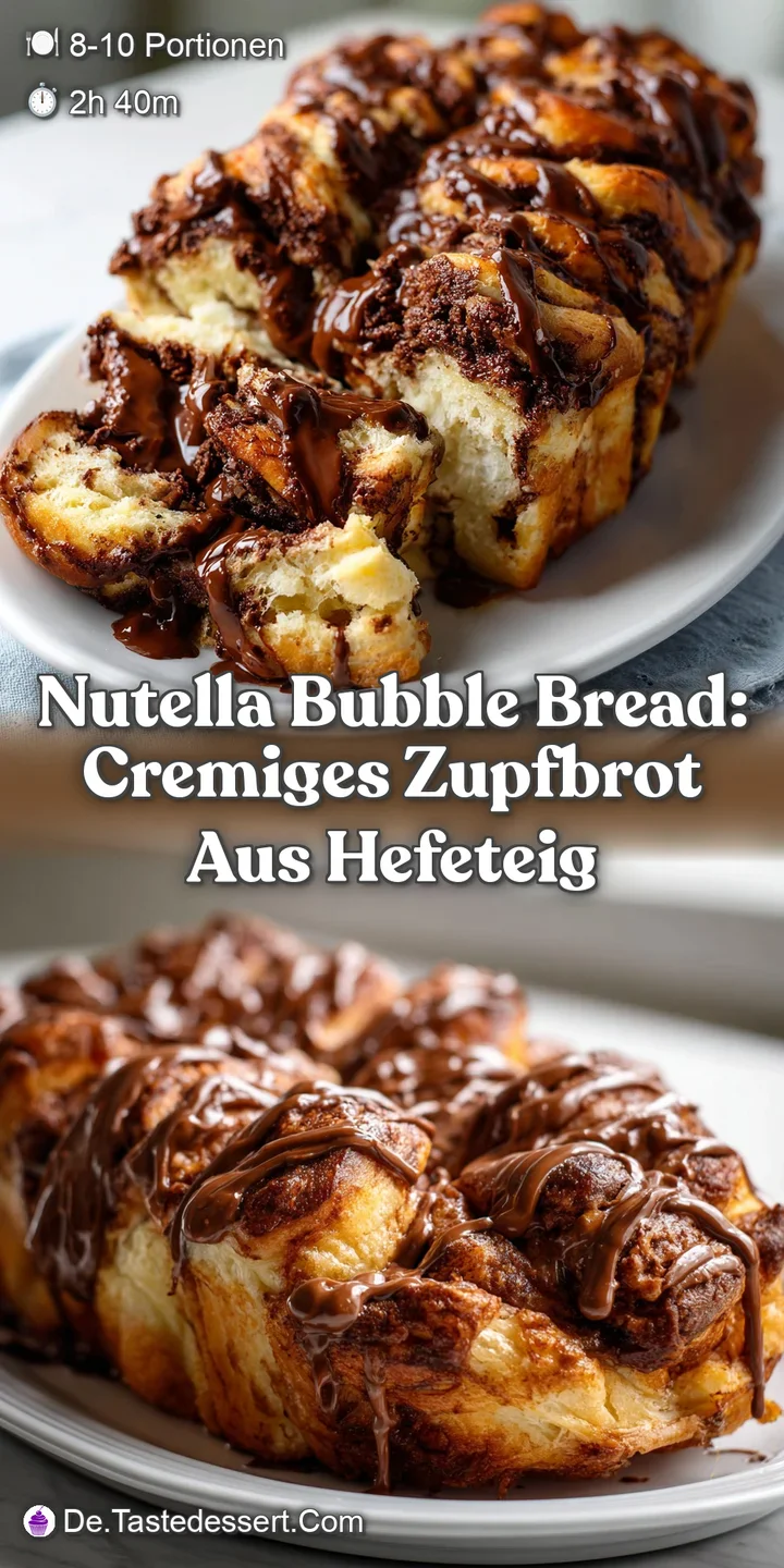 Nutella Bubble Bread: Cremiges Zupfbrot aus Hefeteig