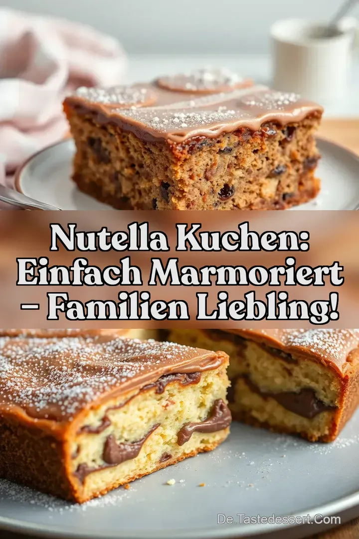 Nutella Kuchen: Einfach Marmoriert – Familien Liebling!