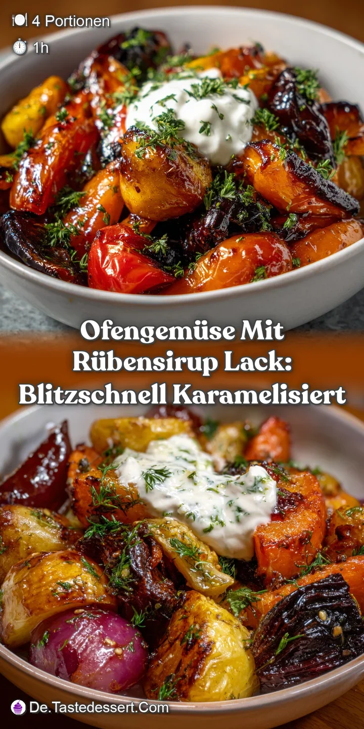 Ofengem&uuml;se mit R&uuml;bensirup Lack: Blitzschnell Karamelisiert