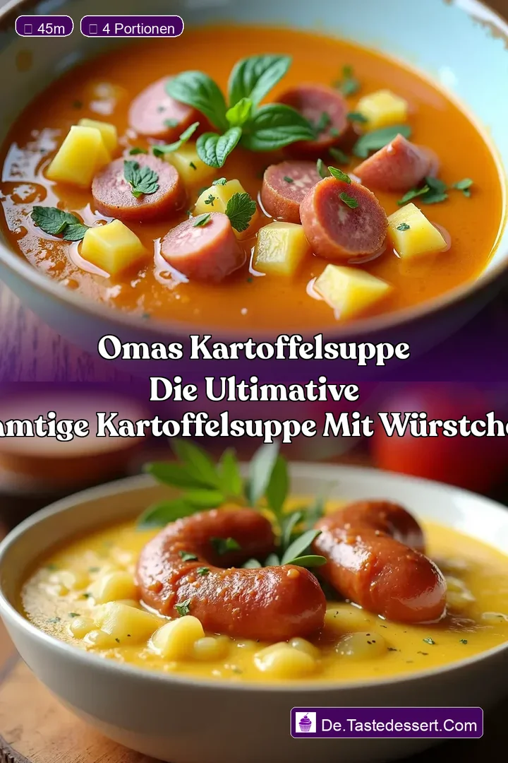 Omas Kartoffelsuppe Die Ultimative Samtige Kartoffelsuppe mit W&uuml;rstchen