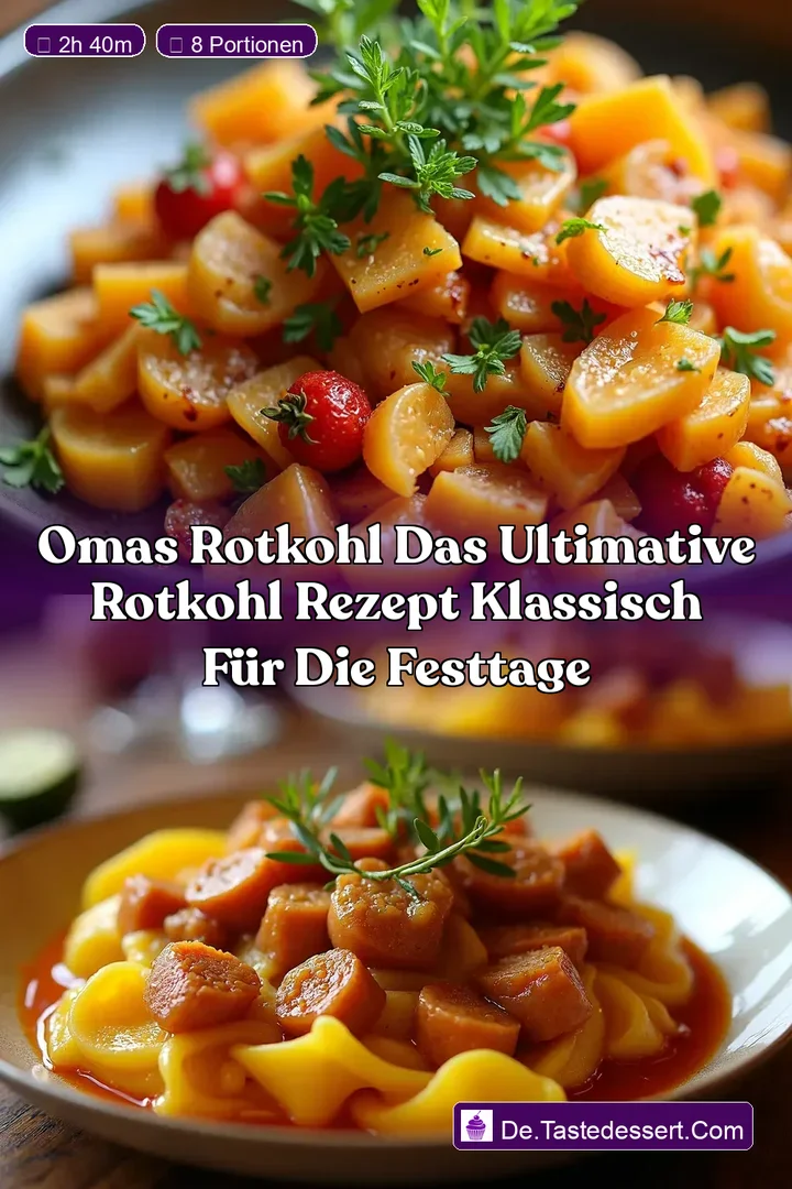 Omas Rotkohl Das Ultimative Rotkohl Rezept Klassisch f&uuml;r die Festtage