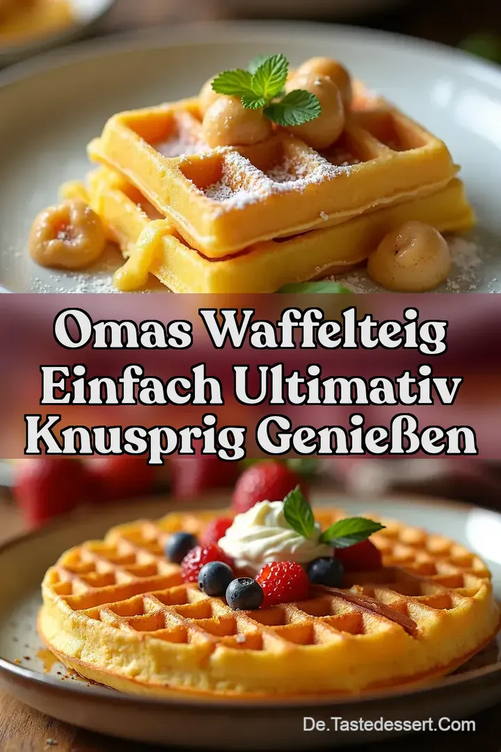Omas Waffelteig Einfach Ultimativ Knusprig Genie&szlig;en