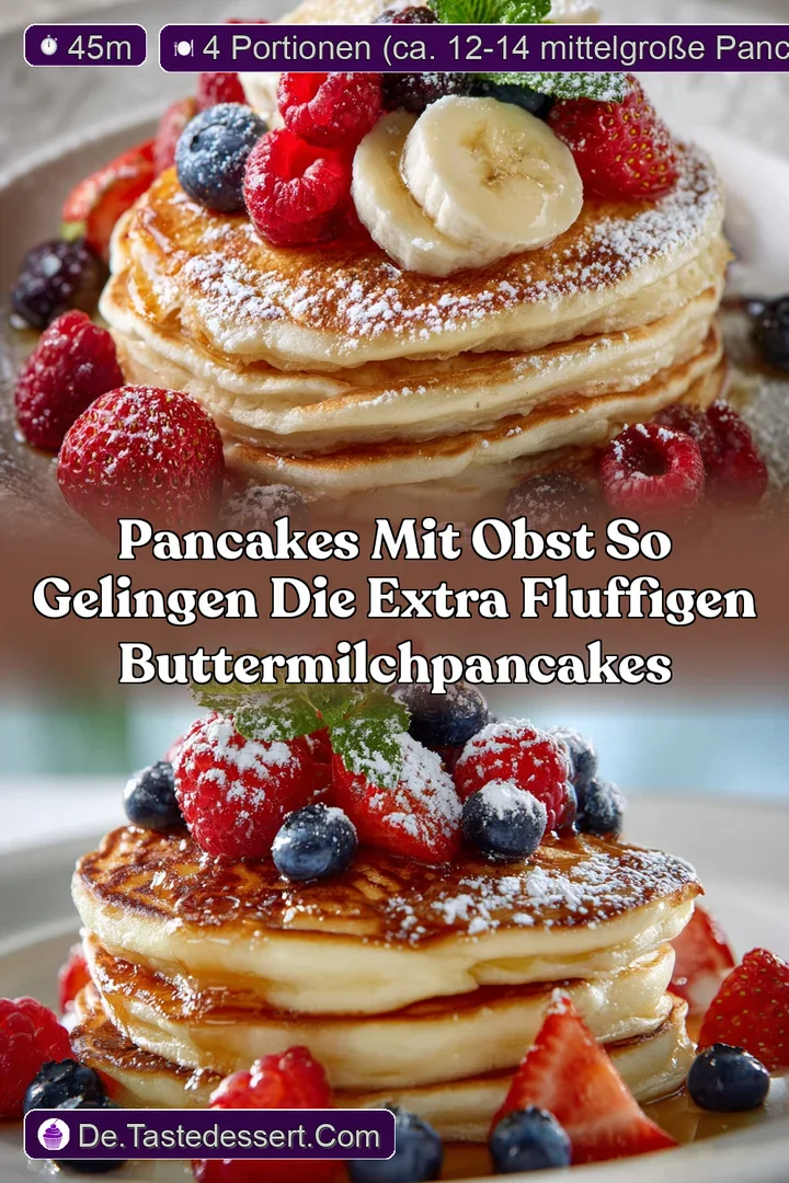 Pancakes mit Obst So gelingen die extra fluffigen ButtermilchPancakes
