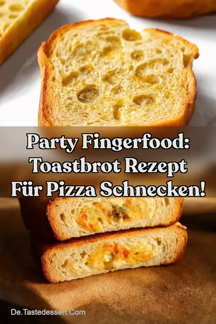 Party Fingerfood: Toastbrot Rezept für Pizza Schnecken!