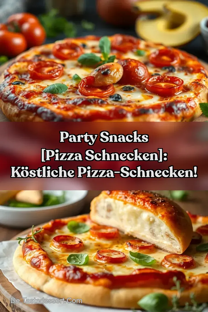 Party Snacks [Pizza Schnecken]: Köstliche Pizza-Schnecken!