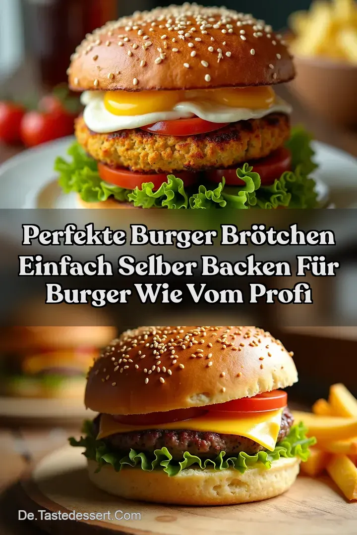 Perfekte Burger Br&ouml;tchen Einfach selber backen f&uuml;r Burger wie vom Profi