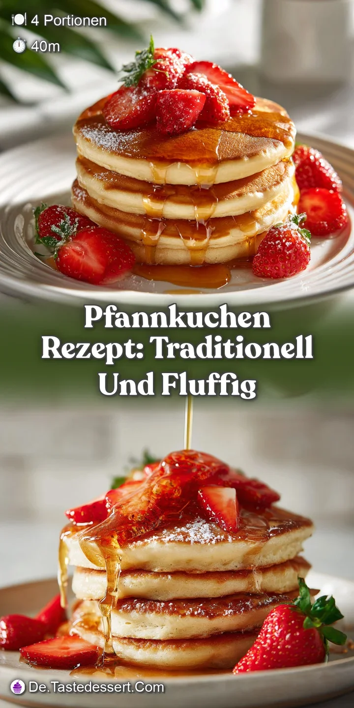 Close-up of a fluffy Pfannkuchen showing a light golden-brown texture, sprinkled generously with powdered sugar.