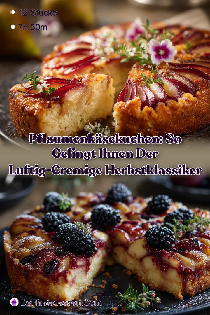 PflaumenK&auml;sekuchen: So gelingt Ihnen der luftig-cremige Herbstklassiker