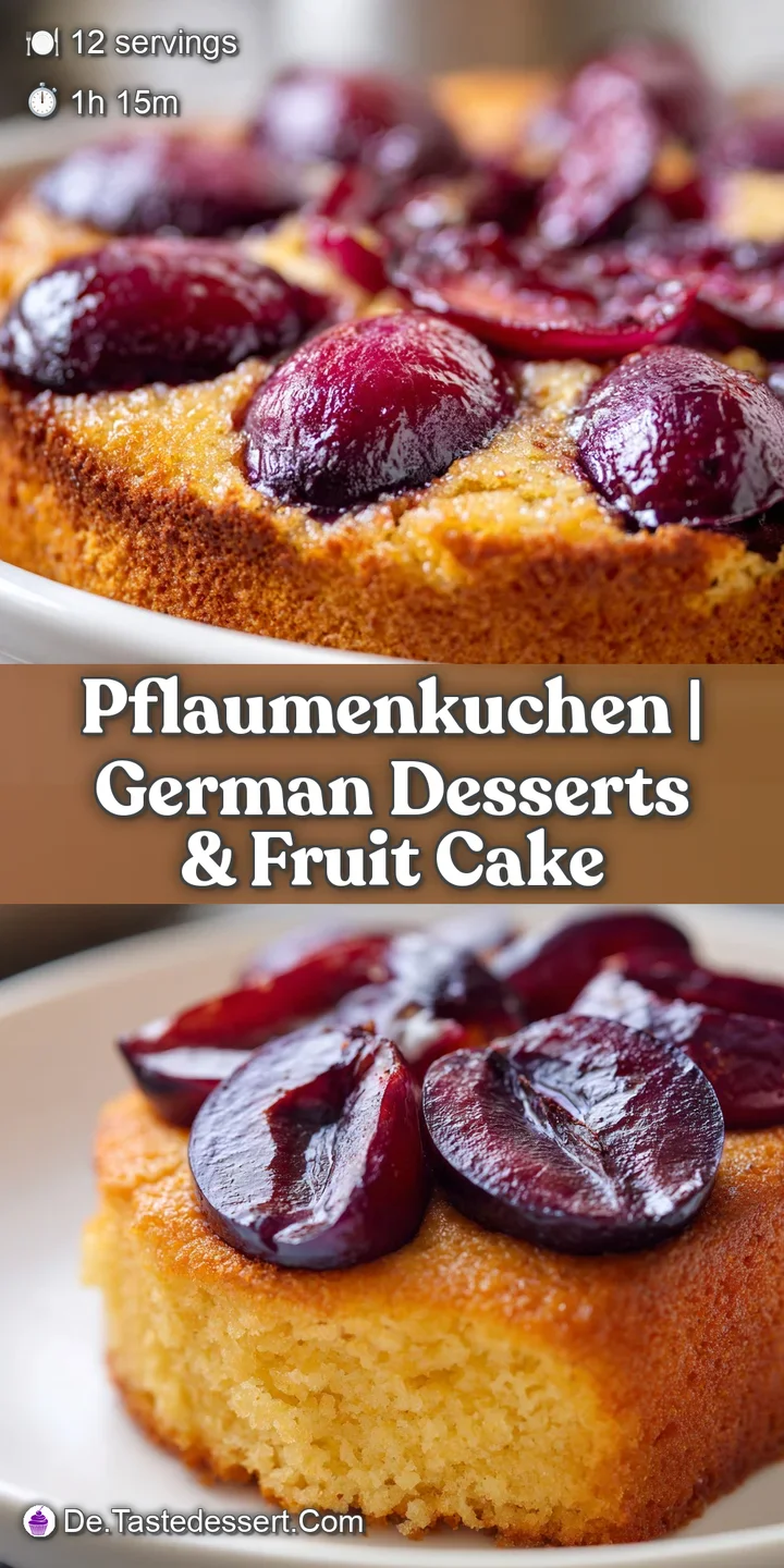 Nahaufnahme saftiger, violetter Pflaumen auf goldgelbem Teig, die eine weiche, gl&auml;nzende Textur aufweisen.