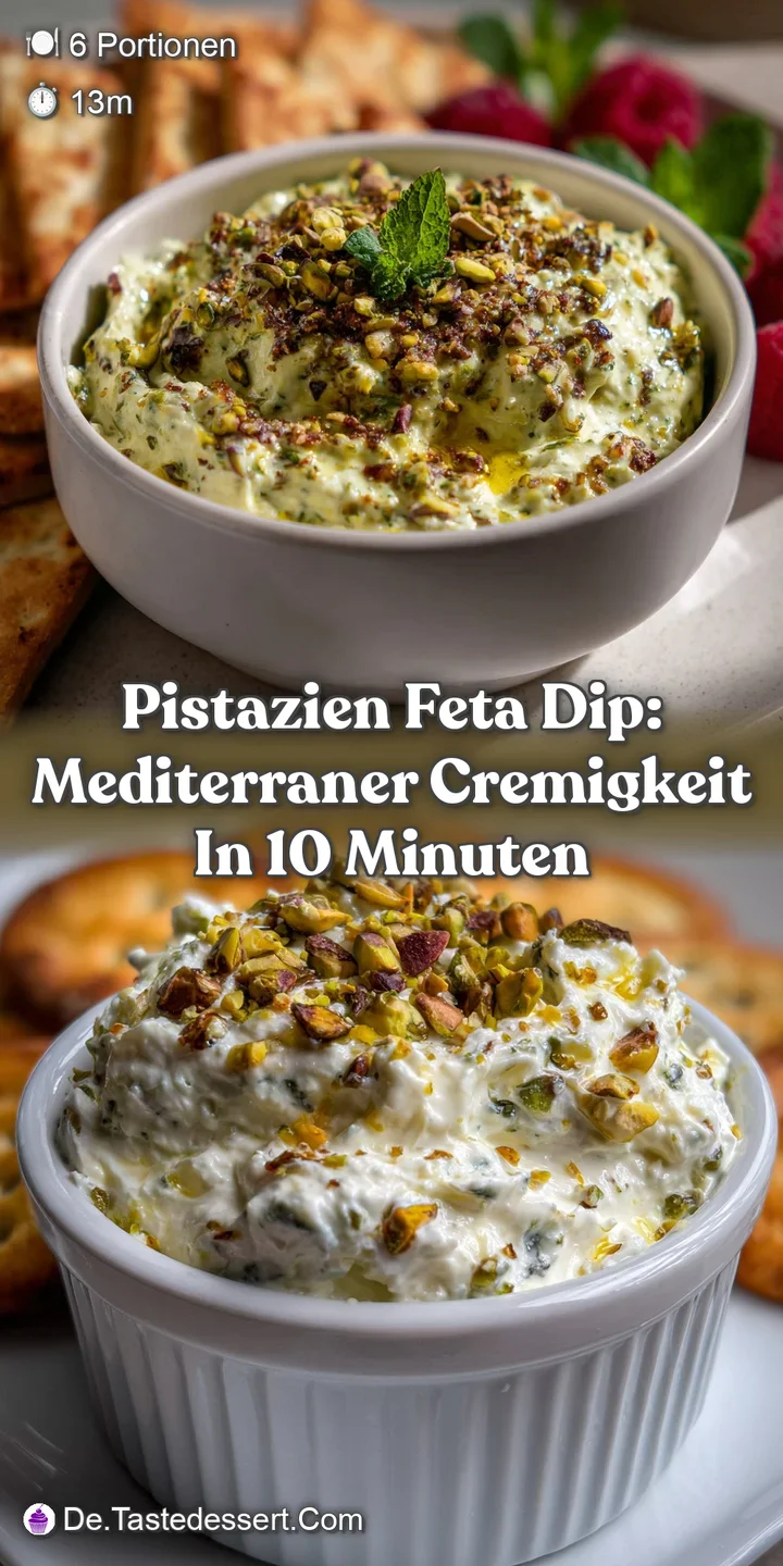 Pistazien Feta Dip: Mediterraner Cremigkeit in 10 Minuten