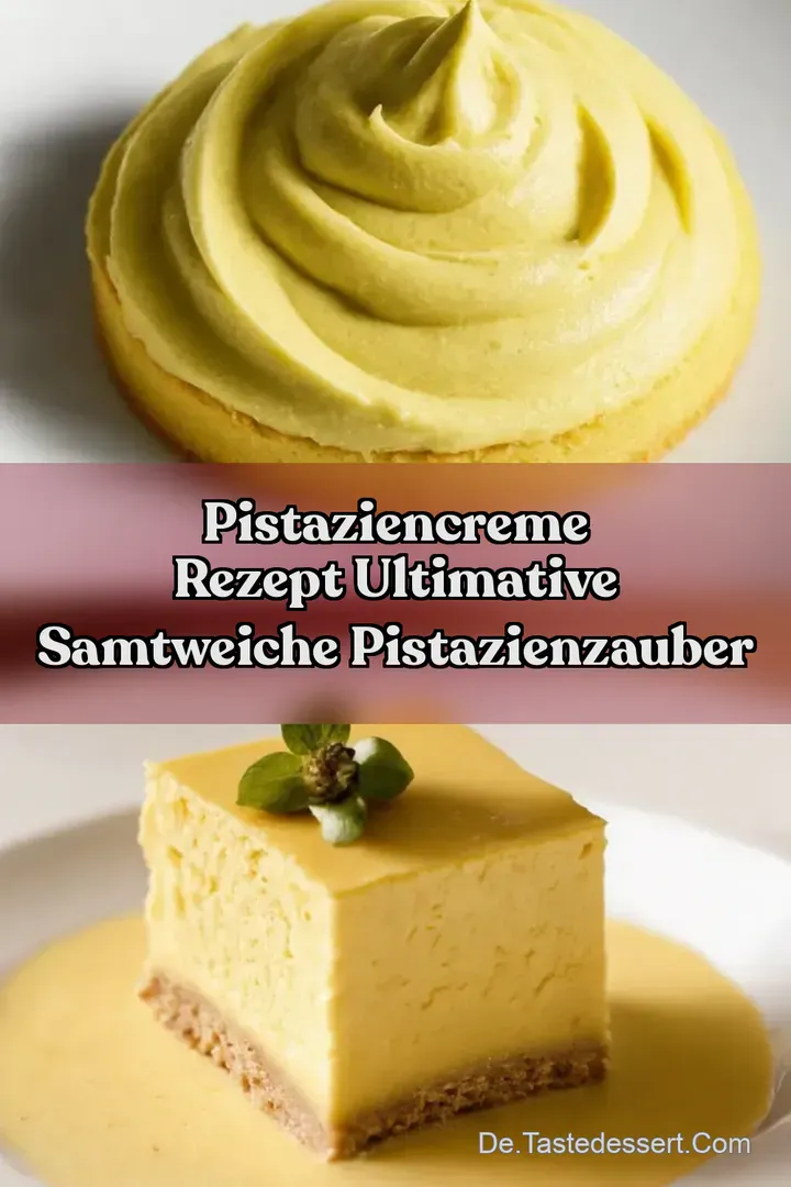 Pistaziencreme Rezept Ultimative samtweiche Pistazienzauber