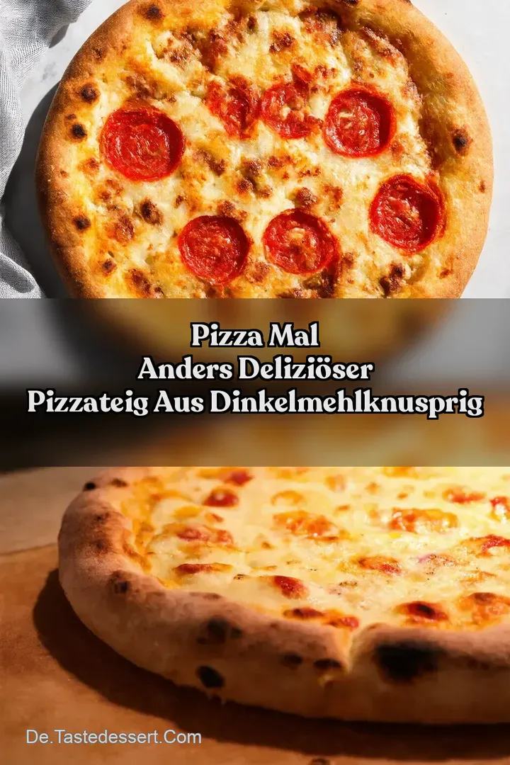 Pizza Mal Anders Deliziöser Pizzateig aus DinkelmehlKnusprig