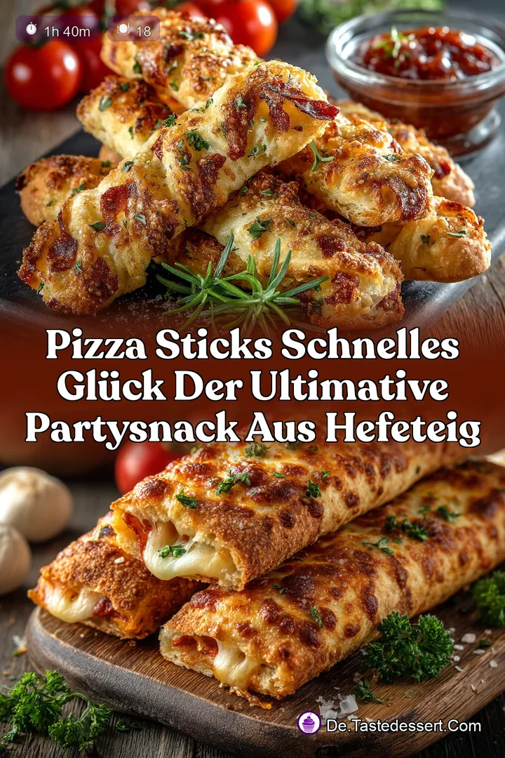 Pizza Sticks Schnelles Gl&uuml;ck Der ultimative PartySnack aus Hefeteig