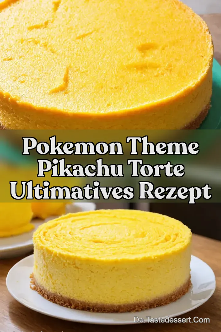 Pokemon Theme Pikachu Torte Ultimatives Rezept
