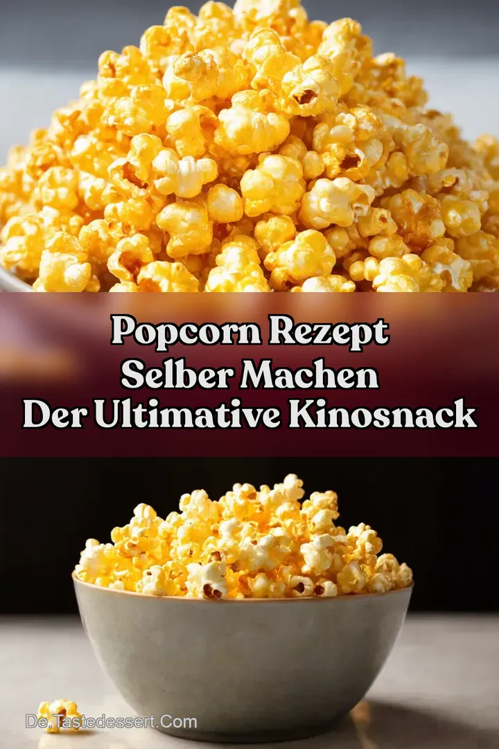 Popcorn Rezept selber machen Der Ultimative KinoSnack