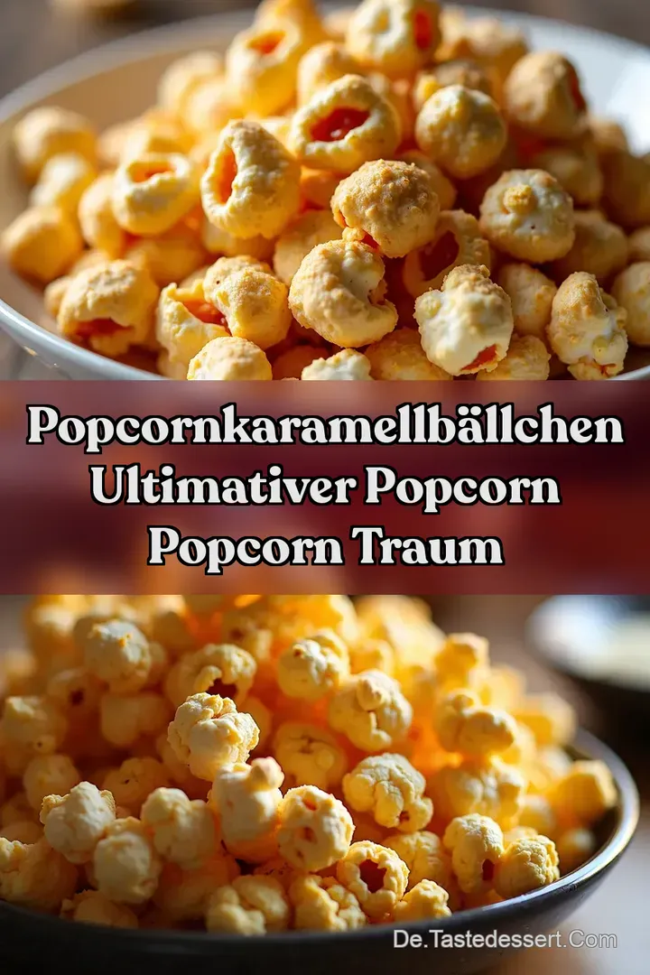 PopcornKaramellB&auml;llchen Ultimativer Popcorn Popcorn Traum