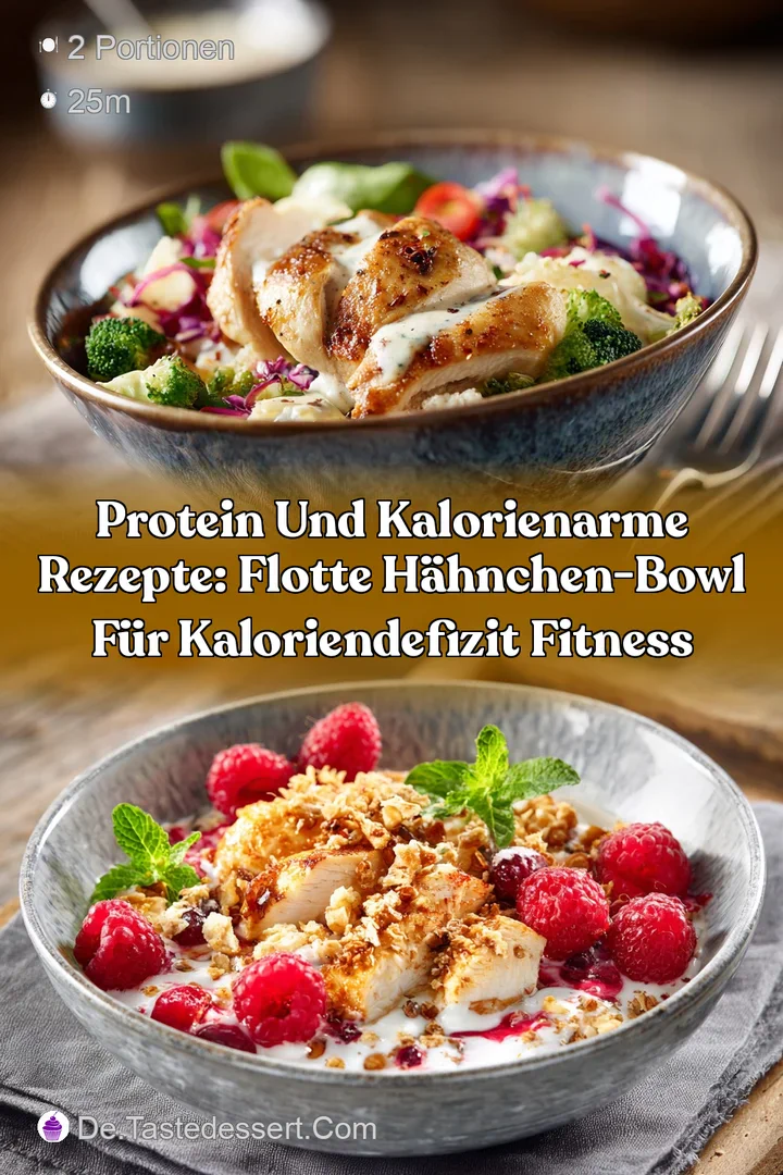 Protein und kalorienarme Rezepte: Flotte H&auml;hnchen-Bowl f&uuml;r Kaloriendefizit Fitness