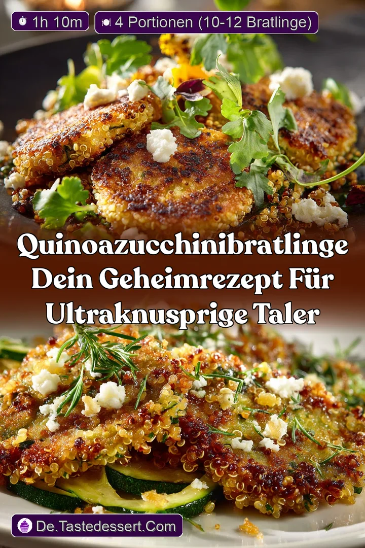 QuinoaZucchiniBratlinge Dein Geheimrezept f&uuml;r ultraknusprige Taler