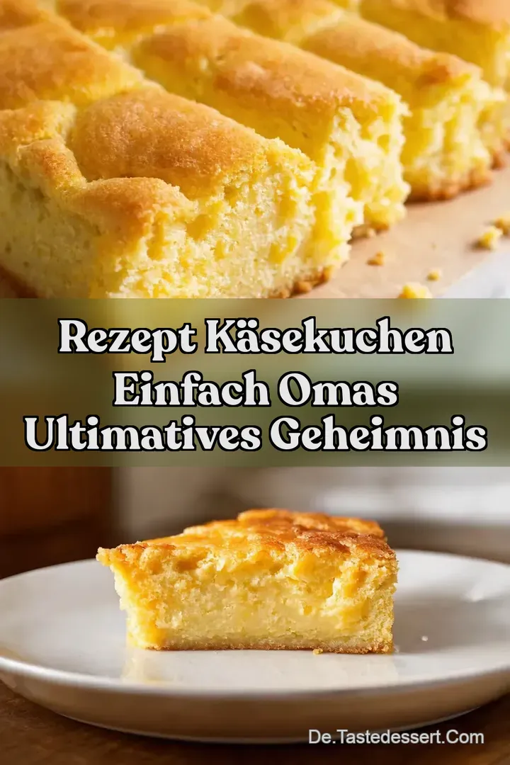 Rezept K&auml;sekuchen einfach Omas ultimatives Geheimnis