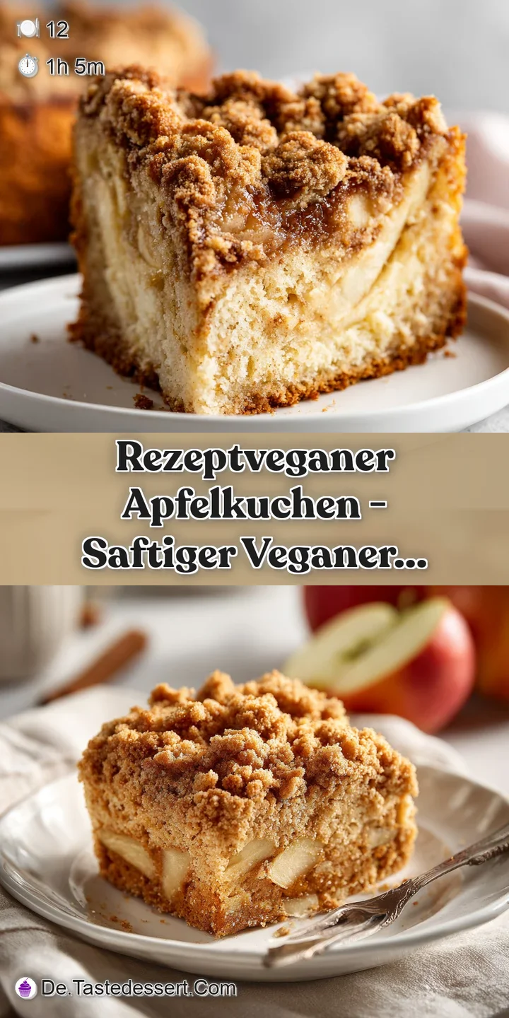 Close-up of a forkful of tender, baked apple cake with a crumbly, golden-brown topping.