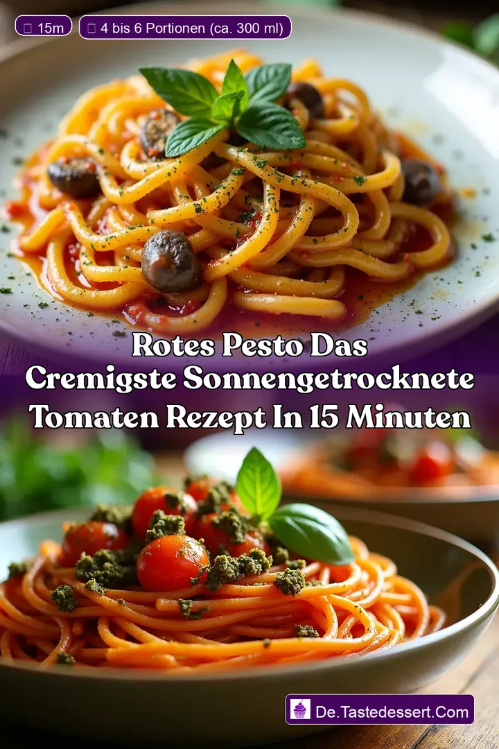 Rotes Pesto Das Cremigste Sonnengetrocknete Tomaten Rezept in 15 Minuten