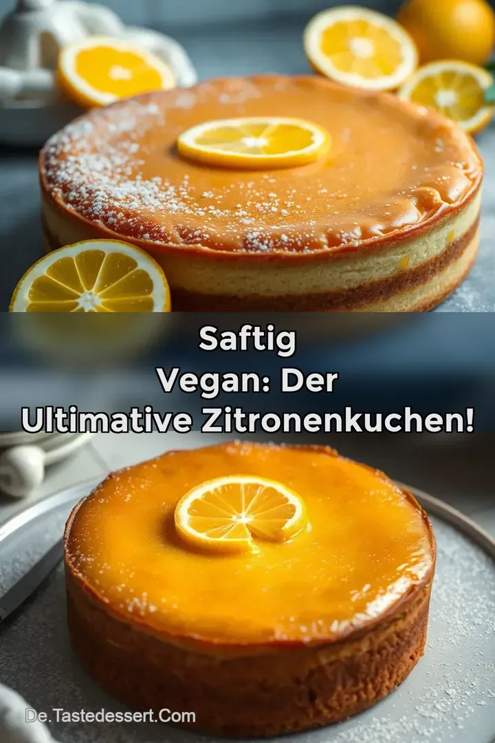 Saftig Vegan: Der ULTIMATIVE Zitronenkuchen!