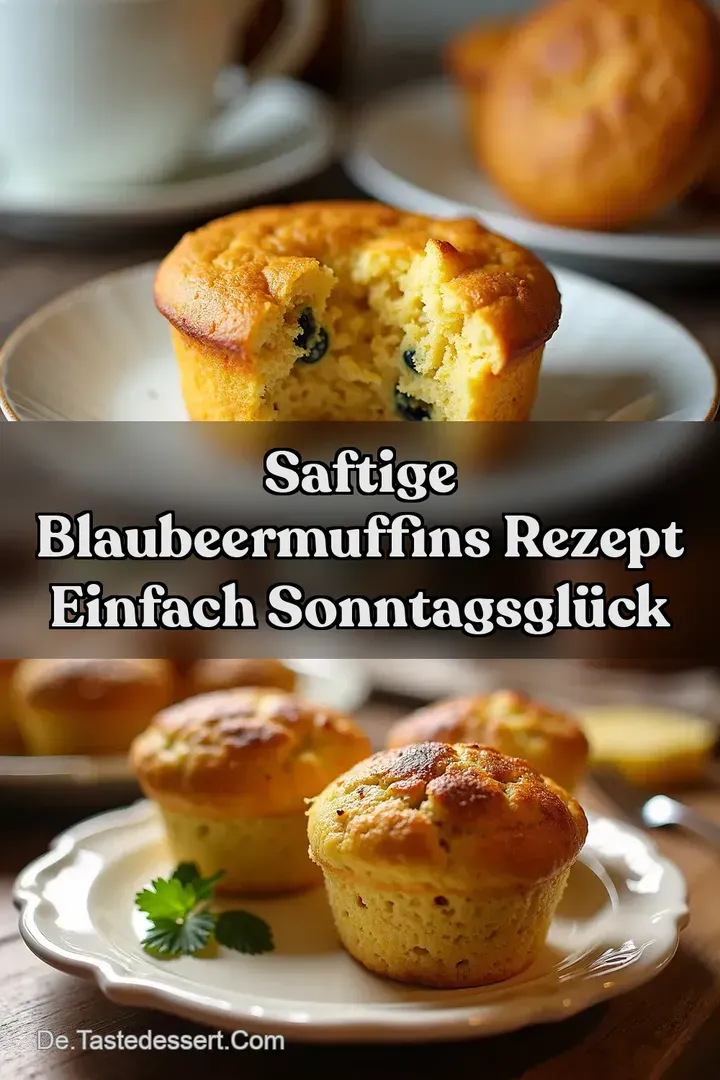 Saftige Blaubeermuffins Rezept Einfach Sonntagsgl&uuml;ck