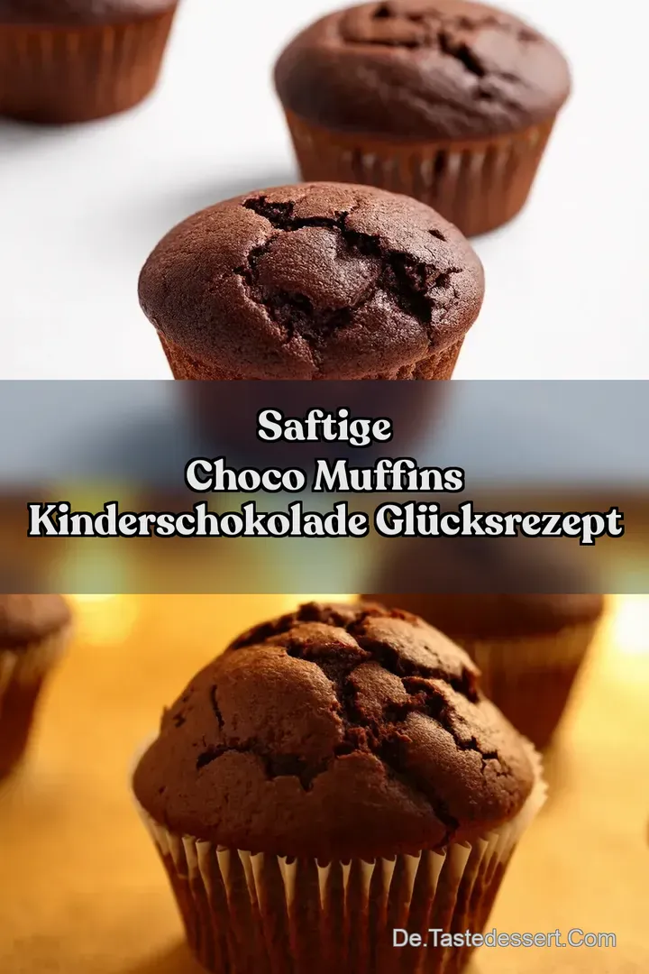 Saftige Choco Muffins Kinderschokolade Glücksrezept