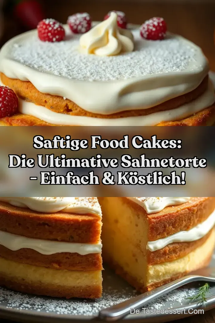 Saftige Food Cakes: Die Ultimative Sahnetorte - Einfach &amp Köstlich!