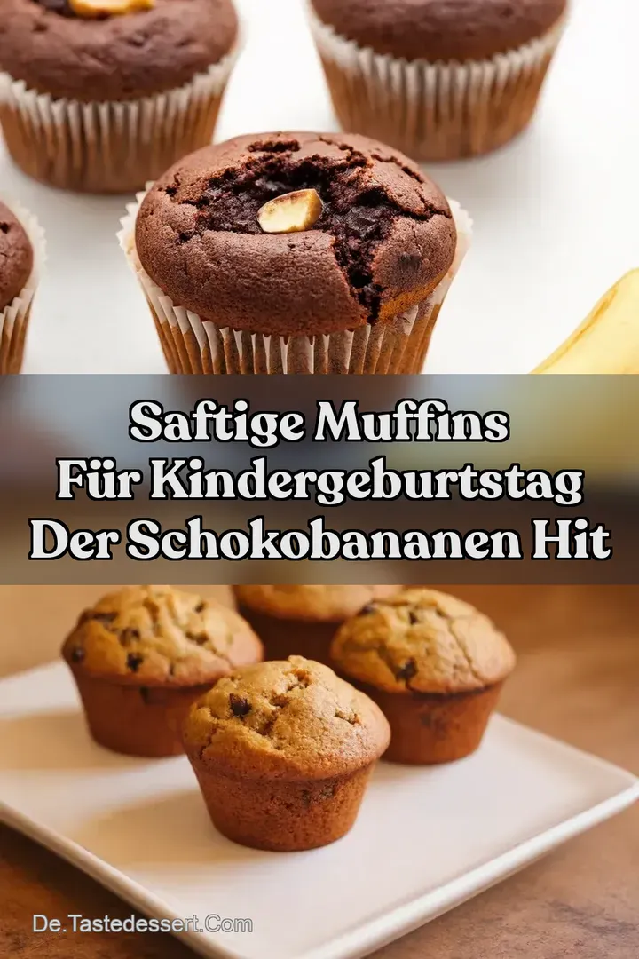 Saftige Muffins Für Kindergeburtstag Der SchokoBananen Hit