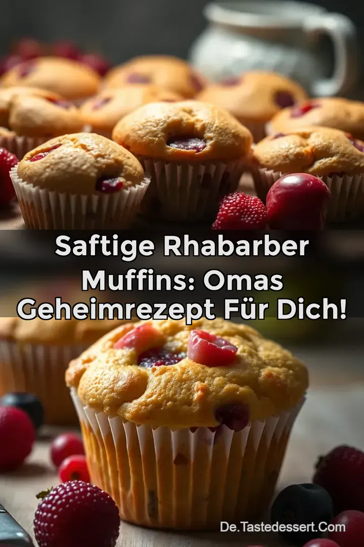 Saftige Rhabarber Muffins: Omas Geheimrezept für Dich!