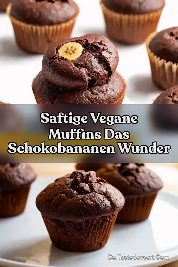 Saftige Vegane Muffins Das SchokoBananen Wunder