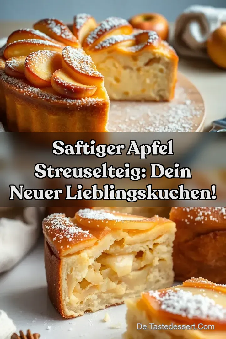Saftiger Apfel Streuselteig: Dein neuer Lieblingskuchen!