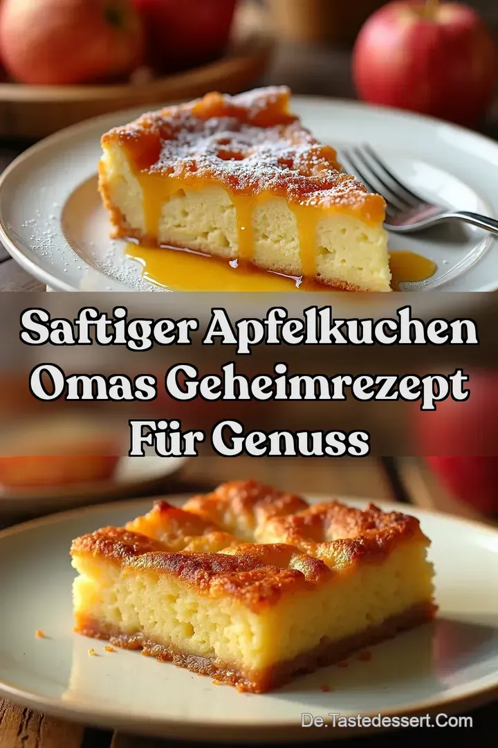 Saftiger Apfelkuchen Omas Geheimrezept f&uuml;r Genuss