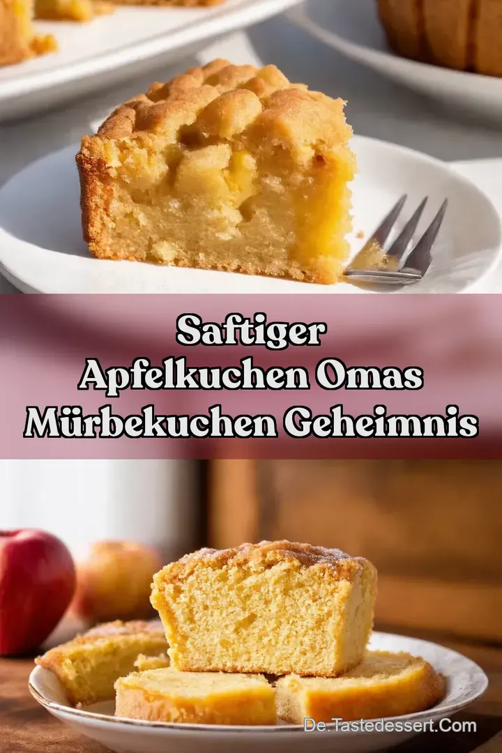 Saftiger Apfelkuchen Omas M&uuml;rbekuchen Geheimnis