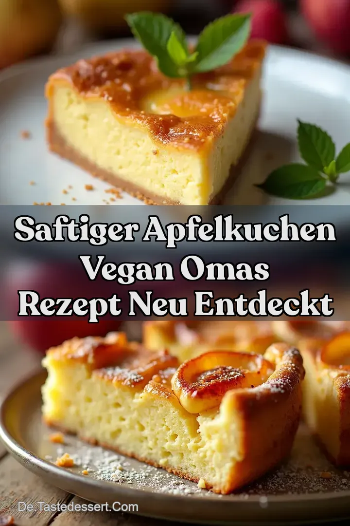 Saftiger Apfelkuchen Vegan Omas Rezept neu entdeckt
