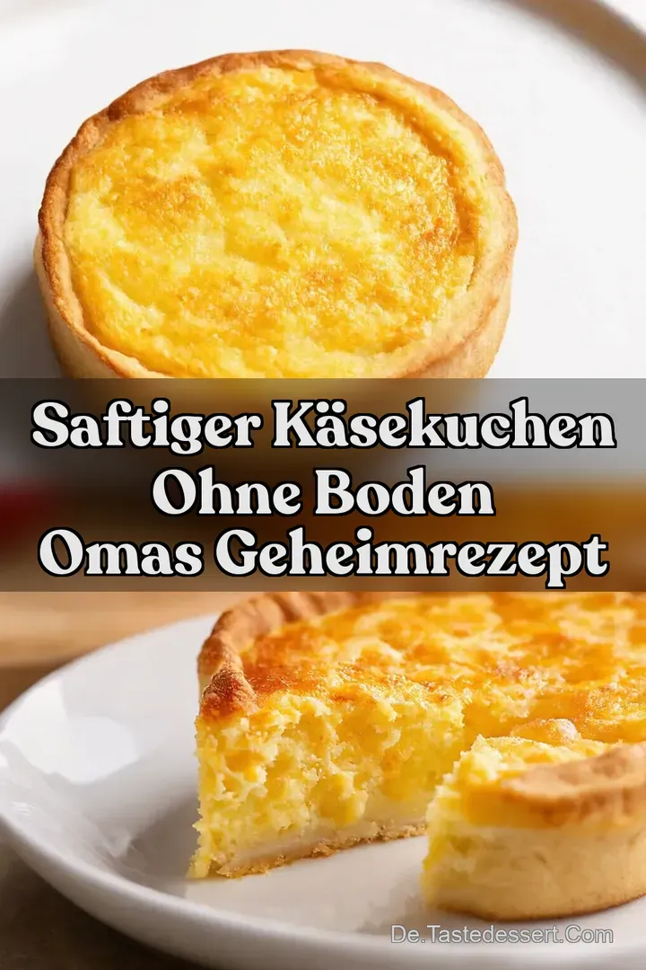 Saftiger K&auml;sekuchen ohne Boden Omas Geheimrezept