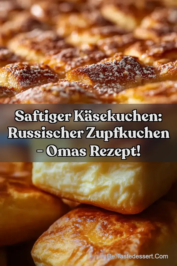 Saftiger Käsekuchen: Russischer Zupfkuchen - Omas Rezept!