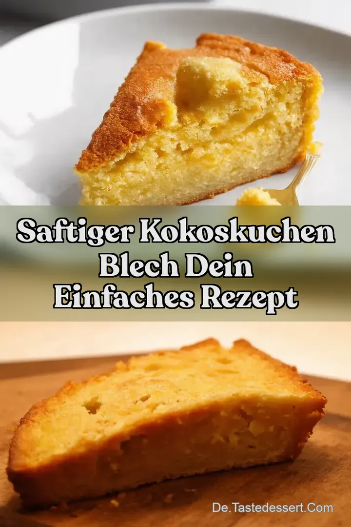 Saftiger Kokoskuchen Blech Dein einfaches Rezept