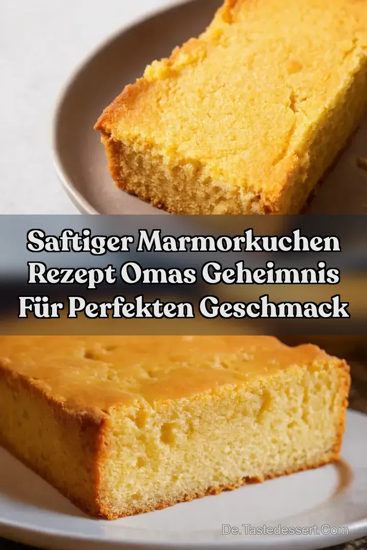 Saftiger Marmorkuchen Rezept Omas Geheimnis f&uuml;r Perfekten Geschmack